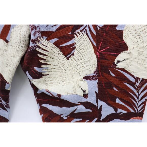 Erdem Cotton Ankle Pants Sparrow Boho Print Size 6 - Picture 6 of 11